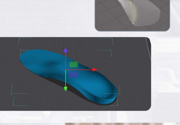 鞋垫 CAD 三维设计示例